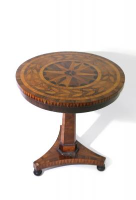 A Victorian rosewood and inlaid