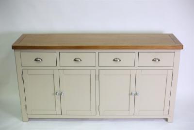 A modern oak dresser base, the