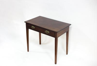 A 19th Century mahogany side table fitted