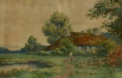 S Hamilton Rural Scene with figure 2dcb62