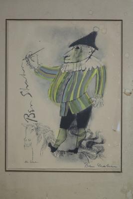 Ben Shahn 1898 1969 The Clown signed lithograph  2dcba2