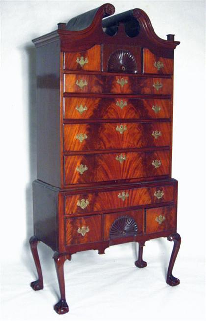 Chippendale mahogany high chest 49461