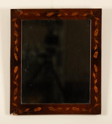 A Dutch marquetry wall mirror inlaid 2dcbfd