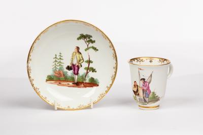 A Vienna coffee cup and saucer,