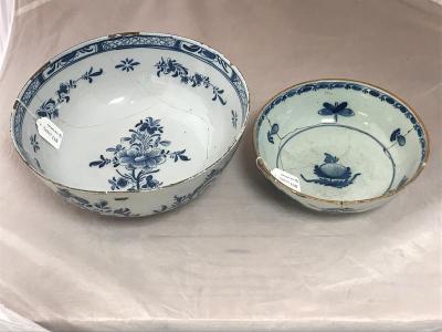 An English blue and white Delft bowl