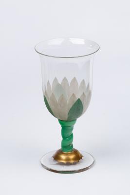 A Richardson's 'Waterlily' goblet,