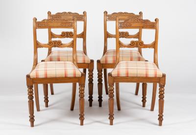 Four Regency mahogany dining chairs 2dccce