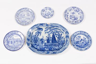 A 19th Century Staffordshire blue 2dcce8