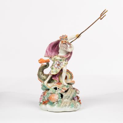 A Derby figure of Neptune, circa 1765-70,