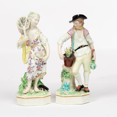 Two Derby figures emblematic of