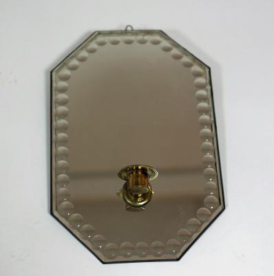 An Art Deco wall sconce, the mirrored