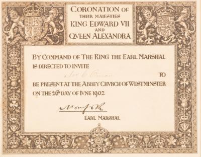 An Invitation to the Coronation