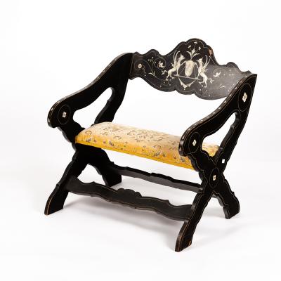 An Italian Florentine chair, the