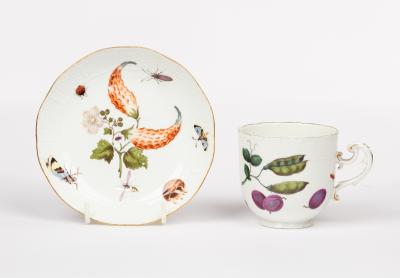 A Meissen botanical coffee cup