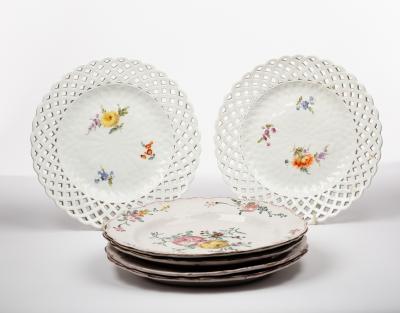 A pair of Meissen plates late 2dcdcc
