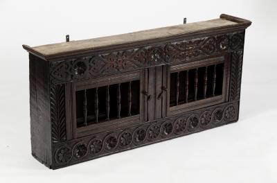 A oak dole cupboard, 17th Century