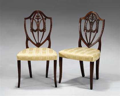 Pair of Federal mahogany side chairs 494a8