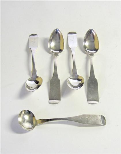 Four coin silver tablespoons and 494b2
