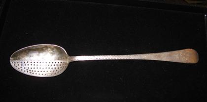 American silver "pea" serving spoon
