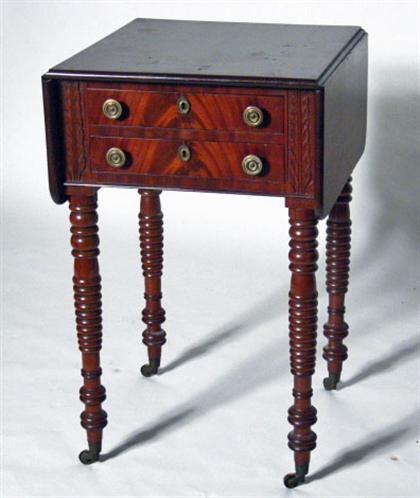     	Two Drawer Classical mahogany