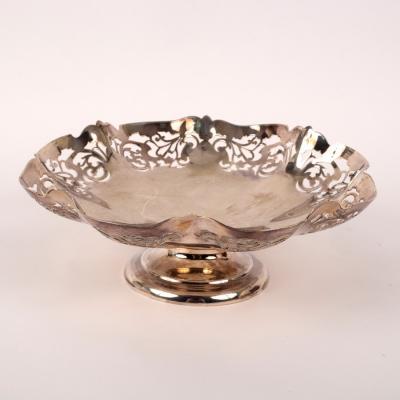 A silver fruit bowl, SJL & Co,