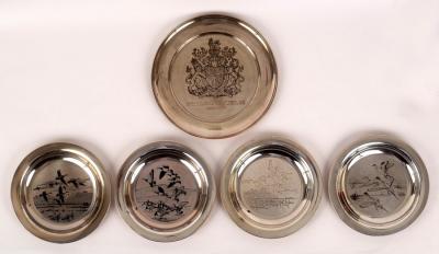 A Silver Jubilee engraved silver