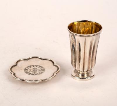 A Victorian silver travelling Communion