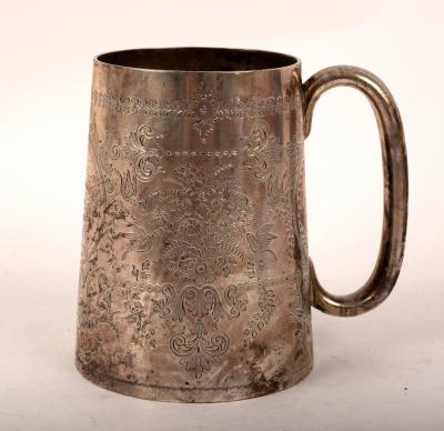 A Victorian silver mug GMJ London 2dd1e2