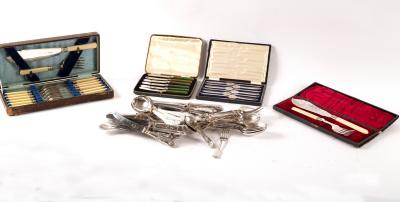 A set of six electroplated lobster 2dd206