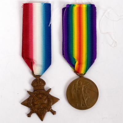 A WWI pair to Private M. Higgins,