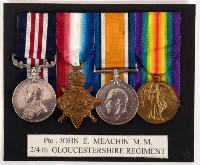 A WWI M.M. group to Private J.E.