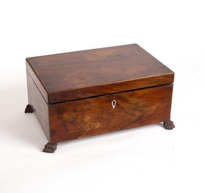 An Anglo-Indian work box, the hinged