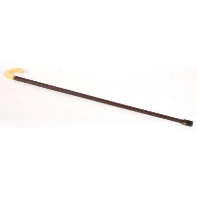 A Victorian rosewood walking cane with