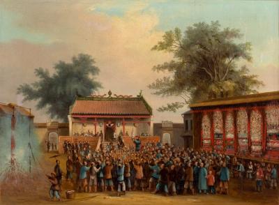 19th Century Chinese School A Gathering a 2dd32f