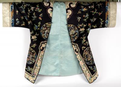 A Chinese mandarin robe, circa 1870,