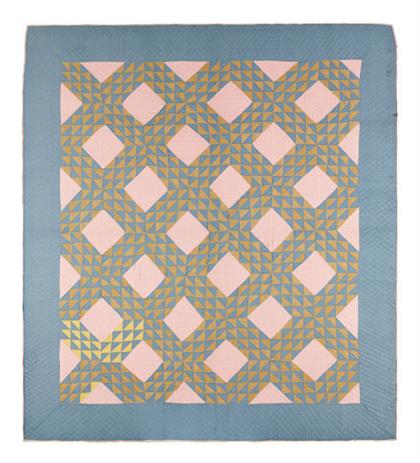     	Pieced cotton Amish quilt