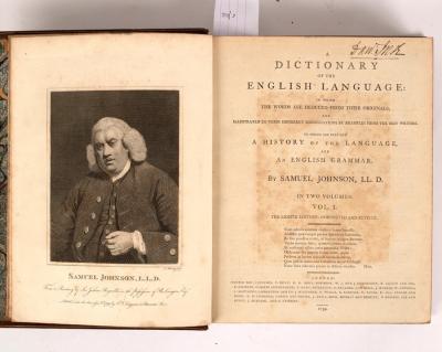 Johnson, Dr. Samuel. A Dictionary of