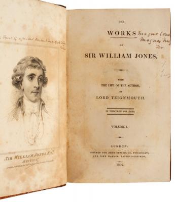 Jones, Sir William. The Works, 13 vols.,