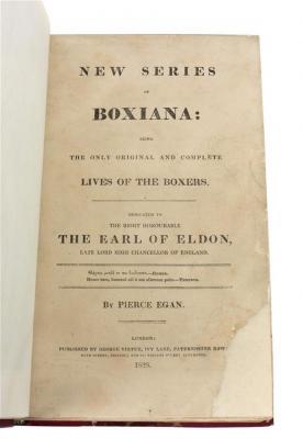 Egan, Pierce. Boxiana, 1812-1829,