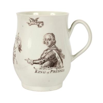 A Worcester bell-shaped mug, circa 1760,