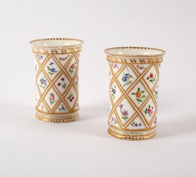 A pair of 19th Century porcelain