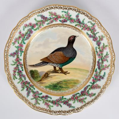 A Ridgeway plate, circa 1850, painted