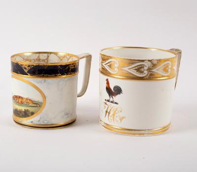 A Derby porter mug, circa 1800,
