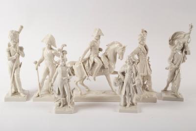 A group of German white glaze figures 2dd519