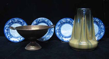  Four Dedham pottery plates 49553