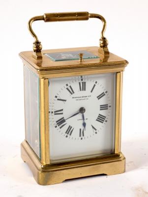 A French gilt brass hour repeat