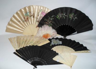 A small group of various fans,