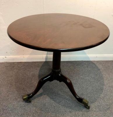 A George II mahogany tripod table,