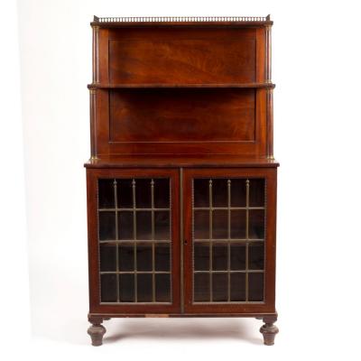 A Regency mahogany chiffonier, the waterfall