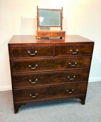 A George III mahogany chest of 2dd5a7